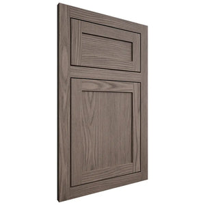 Shiloh Cabinetry Flush Inset Malibu White Oak Plain Cut Clay Door