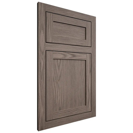 Shiloh Cabinetry Flush Inset Malibu White Oak Plain Cut Clay Door