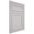 Shiloh Cabinetry Flush Inset Malibu White Oak Plain Cut Cotton Door