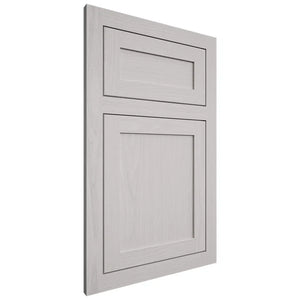 Shiloh Cabinetry Flush Inset Malibu White Oak Plain Cut Cotton Door