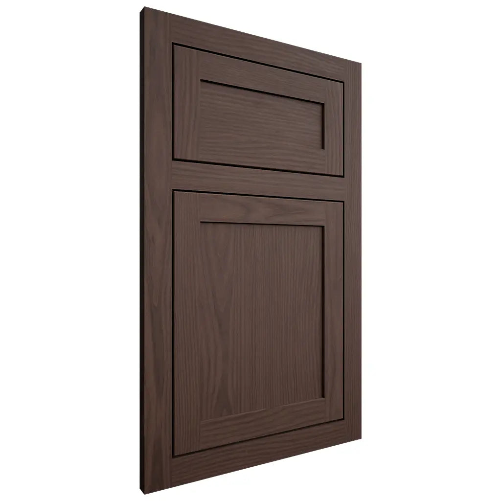 Shiloh Cabinetry Flush Inset Malibu White Oak Plain Cut Dusk Door