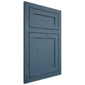 Shiloh Cabinetry Flush Inset Malibu White Oak Plain Cut Hudson Door