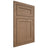 Shiloh Cabinetry Flush Inset Malibu White Oak Plain Cut Medium Door