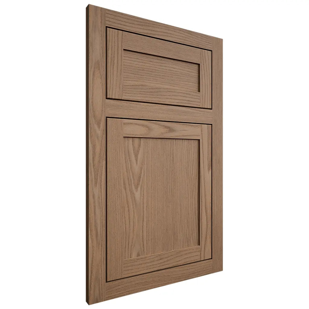 Shiloh Cabinetry Flush Inset Malibu White Oak Plain Cut Medium Door
