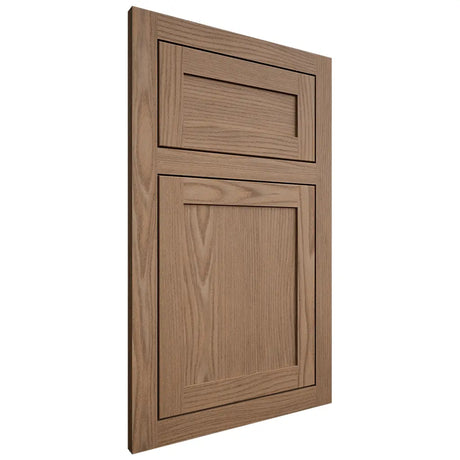 Shiloh Cabinetry Flush Inset Malibu White Oak Plain Cut Medium Door