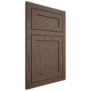 Shiloh Cabinetry Flush Inset Malibu White Oak Plain Cut Mineral Door