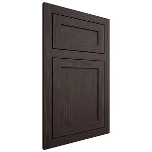 Shiloh Cabinetry Flush Inset Malibu White Oak Plain Cut Morel Door