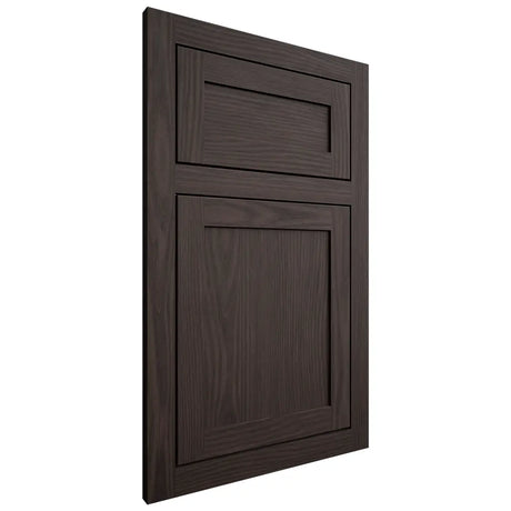 Shiloh Cabinetry Flush Inset Malibu White Oak Plain Cut Morel Door