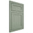 Shiloh Cabinetry Flush Inset Malibu White Oak Plain Cut Moss Door