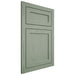 Shiloh Cabinetry Flush Inset Malibu White Oak Plain Cut Moss Door