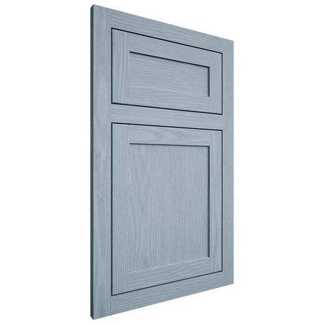 Shiloh Cabinetry Flush Inset Malibu White Oak Plain Cut Sky Door