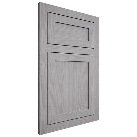Shiloh Cabinetry Flush Inset Malibu White Oak Plain Cut Stratus Door