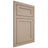 Shiloh Cabinetry Flush Inset Malibu White Oak Plain Cut Straw Door