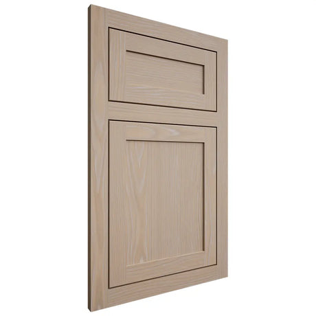 Shiloh Cabinetry Flush Inset Malibu White Oak Plain Cut Straw Door