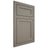 Shiloh Cabinetry Flush Inset Malibu White Oak Plain Cut Thyme Door