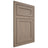 Shiloh Cabinetry Flush Inset Malibu White Oak Quarter Sawn Almond Door