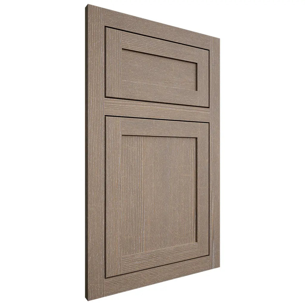 Shiloh Cabinetry Flush Inset Malibu White Oak Quarter Sawn Almond Door