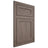 Shiloh Cabinetry Flush Inset Malibu White Oak Quarter Sawn Clay Door