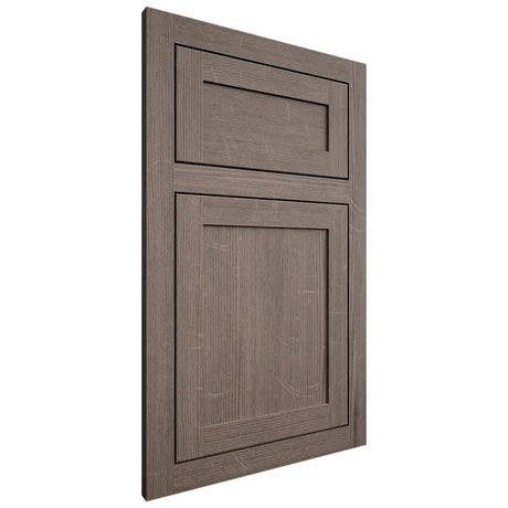 Shiloh Cabinetry Flush Inset Malibu White Oak Quarter Sawn Clay Door
