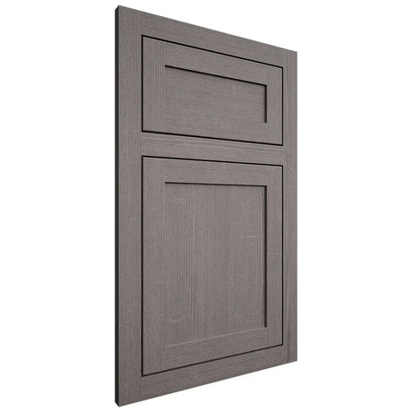 Shiloh Cabinetry Flush Inset Malibu White Oak Quarter Sawn Flagstone Door