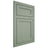 Shiloh Cabinetry Flush Inset Malibu White Oak Quarter Sawn Moss Door