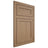 Shiloh Cabinetry Flush Inset Malibu White Oak Quarter Sawn Natural Door