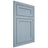 Shiloh Cabinetry Flush Inset Malibu White Oak Quarter Sawn Sky Door