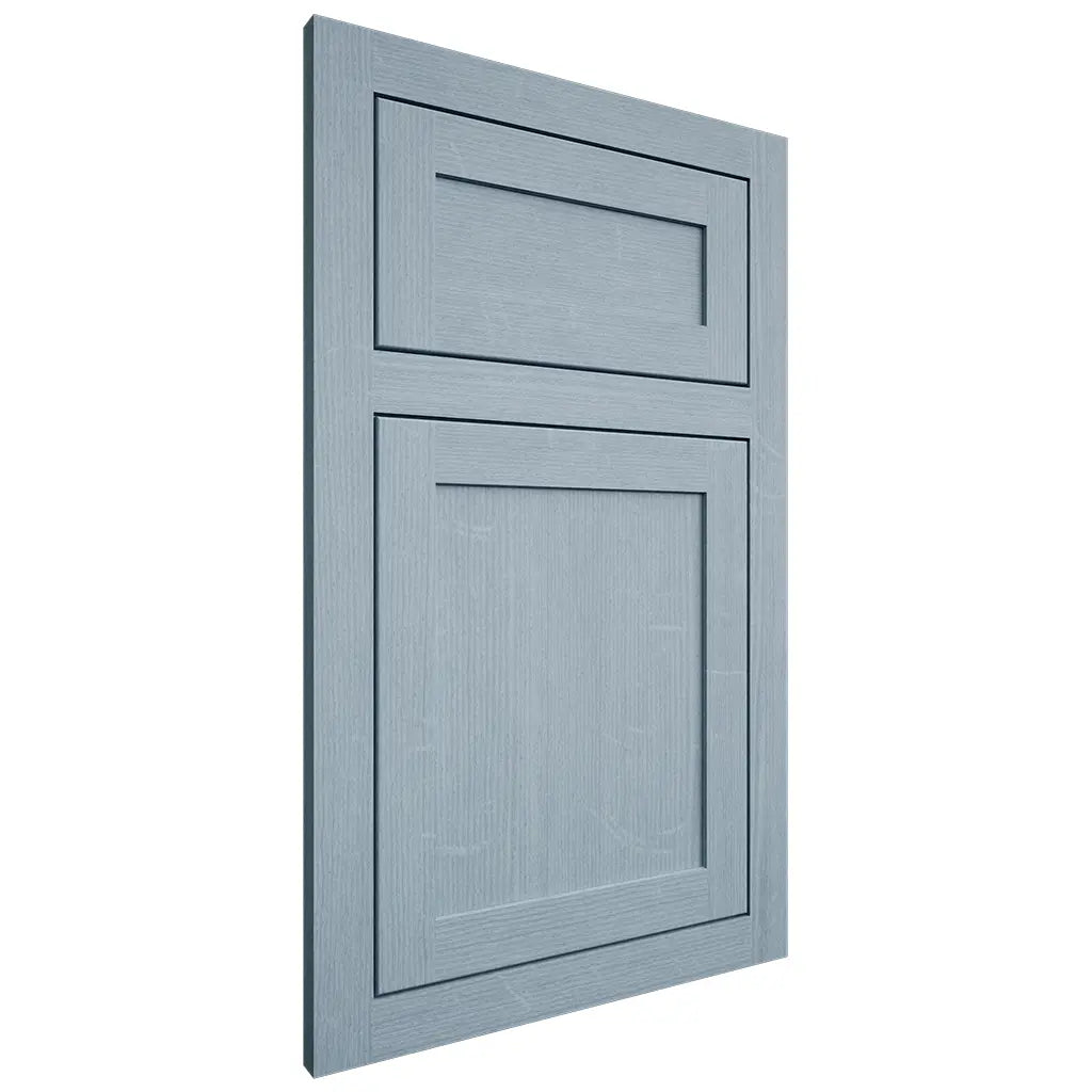 Shiloh Cabinetry Flush Inset Malibu White Oak Quarter Sawn Sky Door
