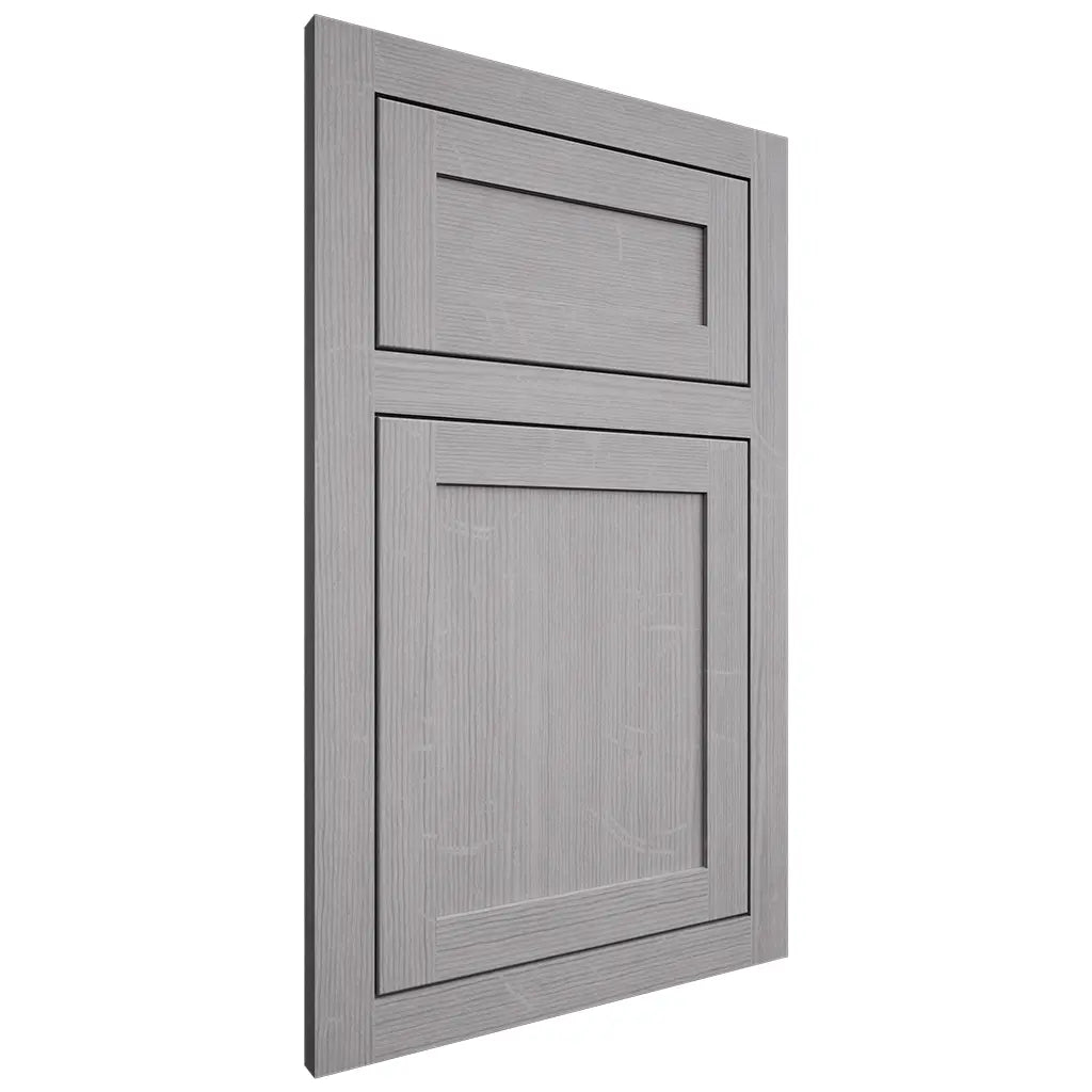 Shiloh Cabinetry Flush Inset Malibu White Oak Quarter Sawn Stratus Door