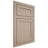 Shiloh Cabinetry Flush Inset Malibu White Oak Quarter Sawn Straw Door