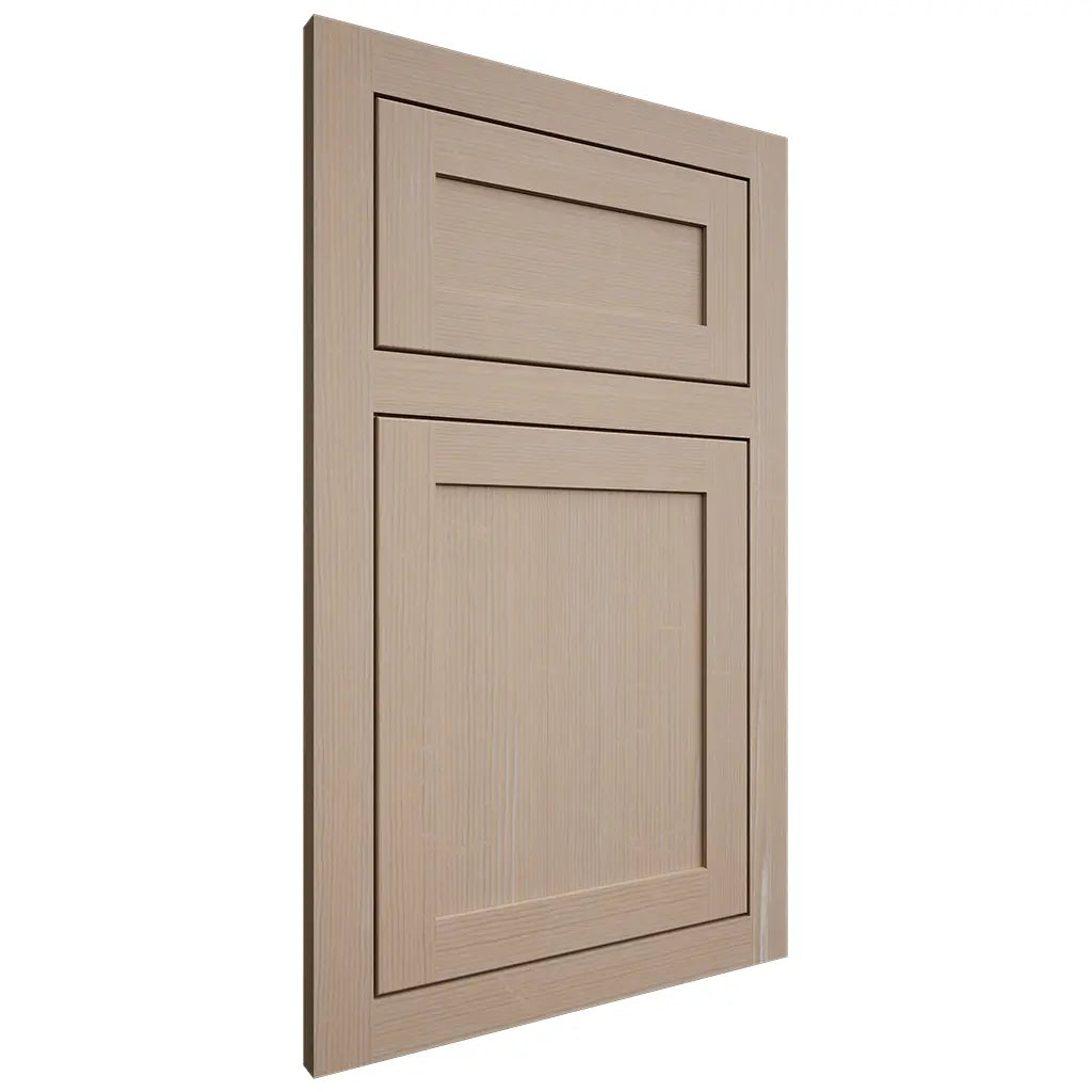 Shiloh Cabinetry Flush Inset Malibu White Oak Quarter Sawn Straw Door