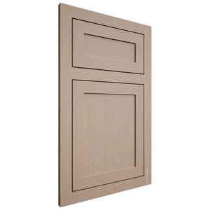 Shiloh Cabinetry Flush Inset Malibu White Oak Quarter Sawn Straw Door