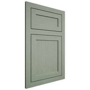 Shiloh Cabinetry Flush Inset Malibu White Oak Rift Cut Moss Door