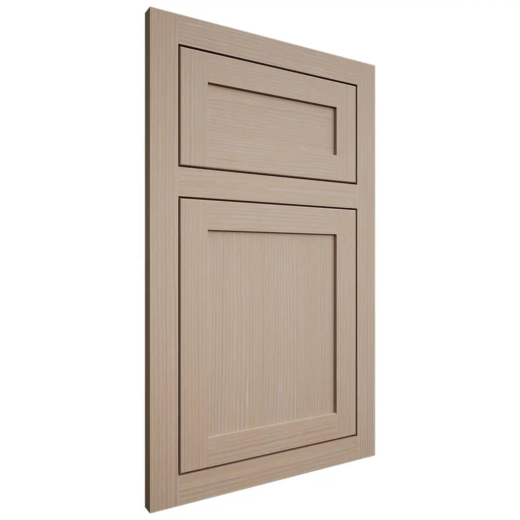 Shiloh Cabinetry Flush Inset Malibu White Oak Rift Cut Straw Door