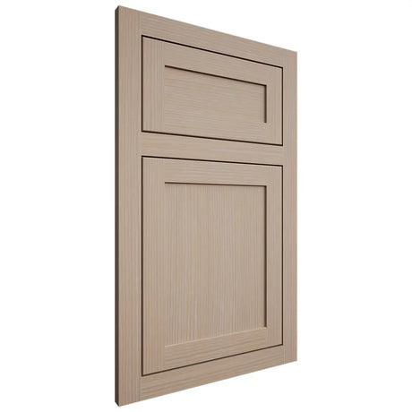 Shiloh Cabinetry Flush Inset Malibu White Oak Rift Cut Straw Door