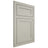 Shiloh Cabinetry Flush Inset Malibu One Paintable Clary Sage Door