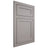 Shiloh Cabinetry Flush Inset Malibu One Paintable Dovetail Gray Door