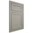 Shiloh Cabinetry Flush Inset Malibu One Paintable Evergreen Fog Door