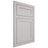 Shiloh Cabinetry Flush Inset Malibu One Paintable Light French Gray Door
