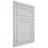Shiloh Cabinetry Flush Inset Malibu One Paintable Niebla Azul Door