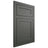 Shiloh Cabinetry Flush Inset Malibu One Paintable Pewter Green Door