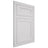 Shiloh Cabinetry Flush Inset Malibu One Paintable Polar Door