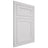Shiloh Cabinetry Flush Inset Malibu One Paintable Pure White Door