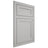 Shiloh Cabinetry Flush Inset Malibu One Paintable Unusual Gray Door