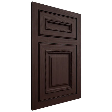 Shiloh Cabinetry Flush Inset Manchester Alder Plain Cut Bistre Door