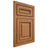 Shiloh Cabinetry Flush Inset Manchester Alder Plain Cut Caramel Door