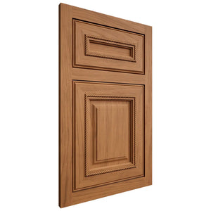 Shiloh Cabinetry Flush Inset Manchester Alder Plain Cut Caramel Door