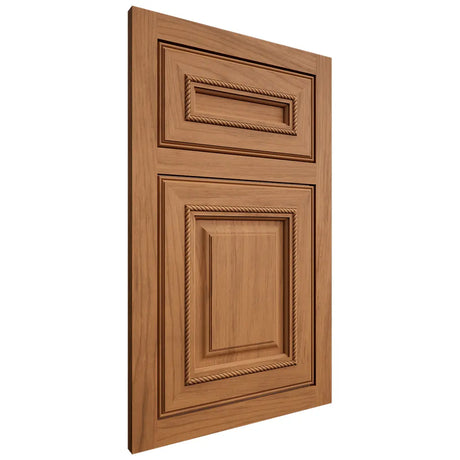 Shiloh Cabinetry Flush Inset Manchester Alder Plain Cut Caramel Door