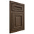 Shiloh Cabinetry Flush Inset Manchester Alder Plain Cut Caviar Door
