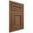 Shiloh Cabinetry Flush Inset Manchester Alder Plain Cut Cola Door